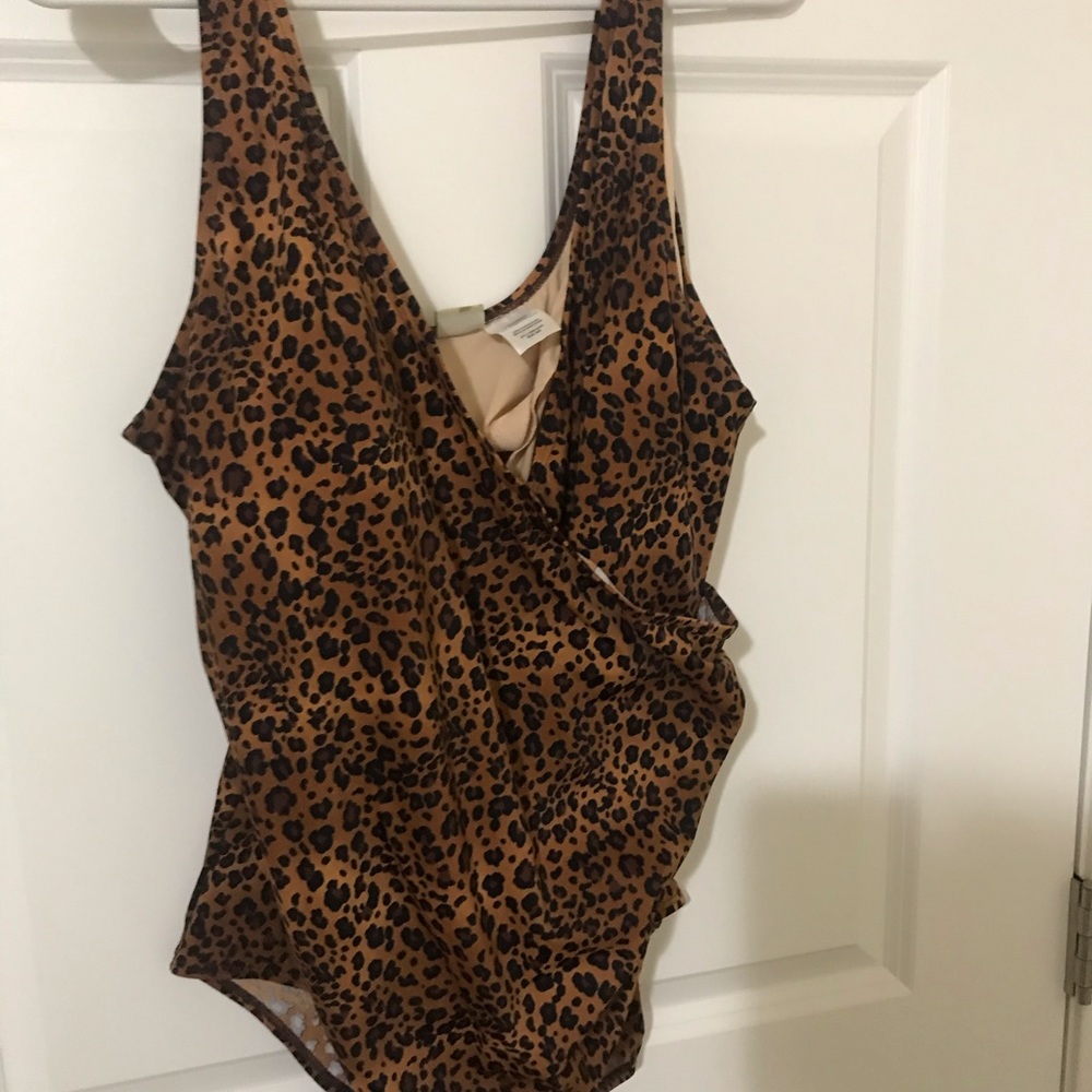Leopard print swimsuit 24w